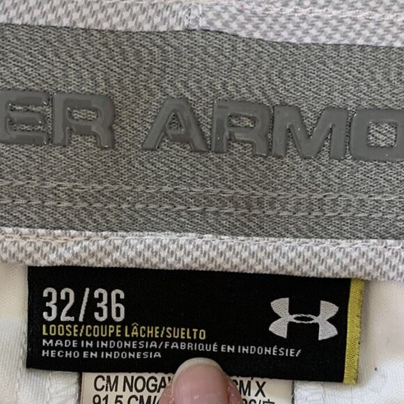 Under Armour Men's Match Play Textured Loose Golf Pants 30x30 Gray/White Checked - Picture 8 of 16